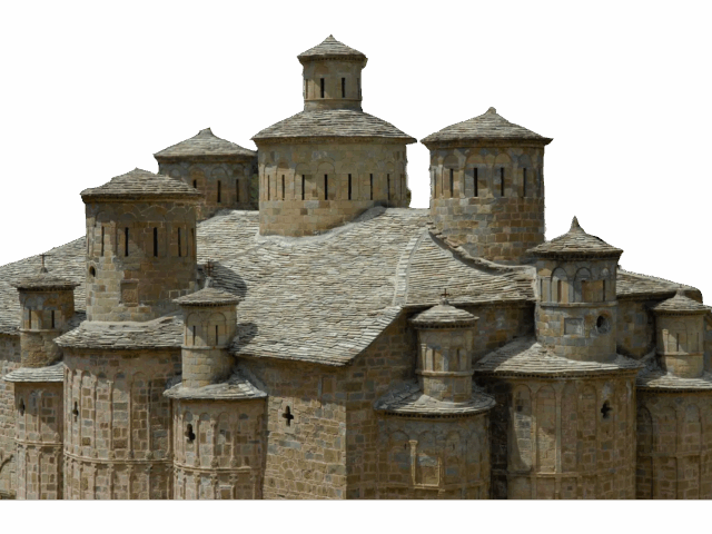 The domes of the church of the Holy Cross.