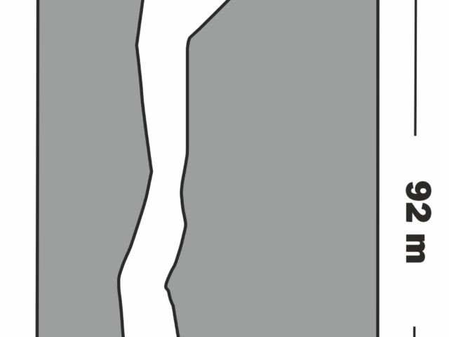 Sketch of Voliotis sinkhole, with a depth of 92 meters. Cave mapping by Speleological Team "PROTEAS" 2020.